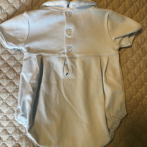 Nellapima Light Blue Baby Romper with Embroidery - Picture 4 of 5